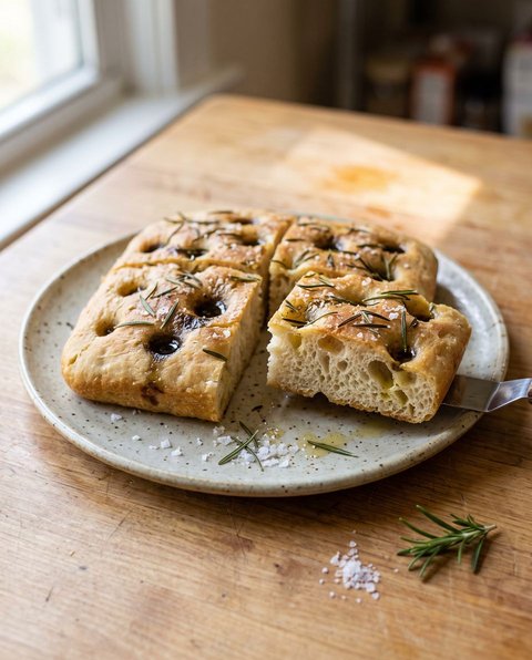 Focaccia mit Rosmarin