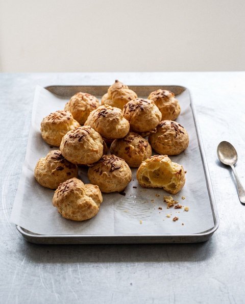 Gougères: Käsewindbeutel aus der Heißluftfritteuse
