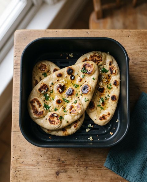 Naan mit Knoblauchbutter