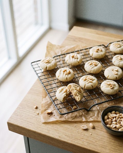 Vegane Erdnuss-Cookies